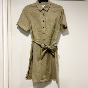 J. Crew Utility Dress Women’s 4 Khaki Tan